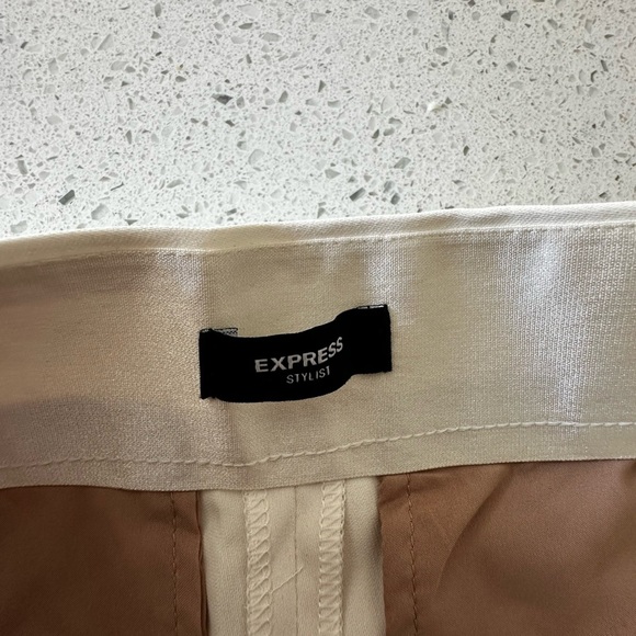 Express stylist high rise Off-White Wide-Leg Pants 8R - Picture 5 of 10